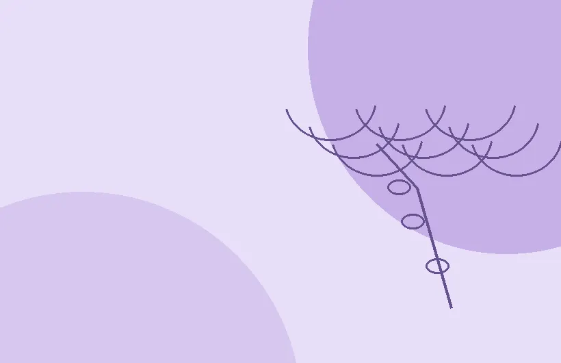Abstract lavender and pastel illustration