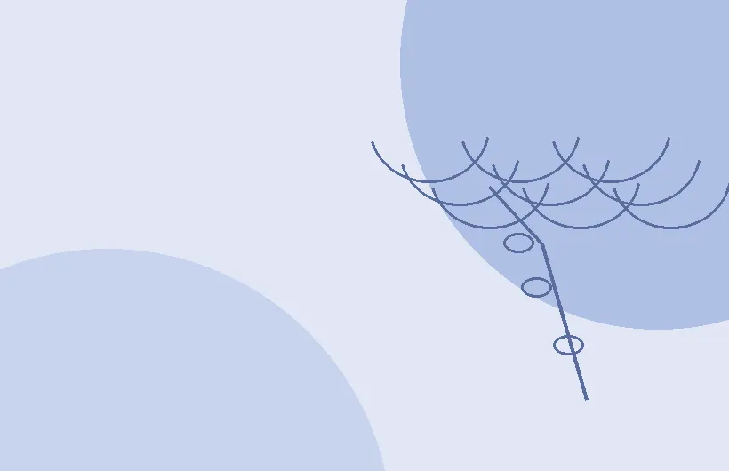 Abstract lavender and pastel illustration