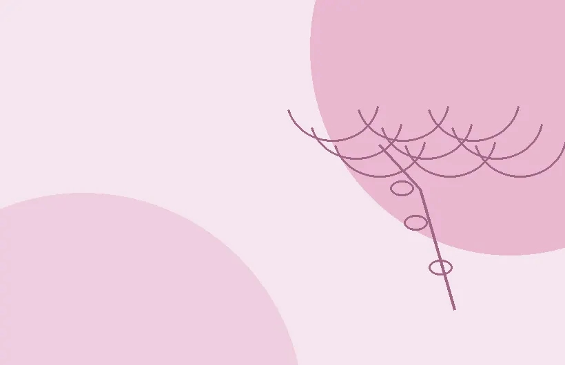 Abstract lavender and pastel illustration